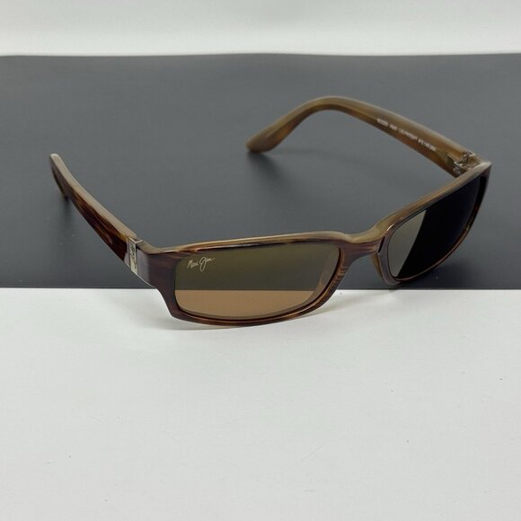 Maui Jim MJ 220 10 Tortoise Square Sunglasses Eyeglasses Frame Scratched Lenses main image 7